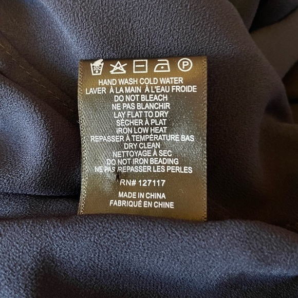 Belle Badgley Mischka navy gown - Picture 7 of 8